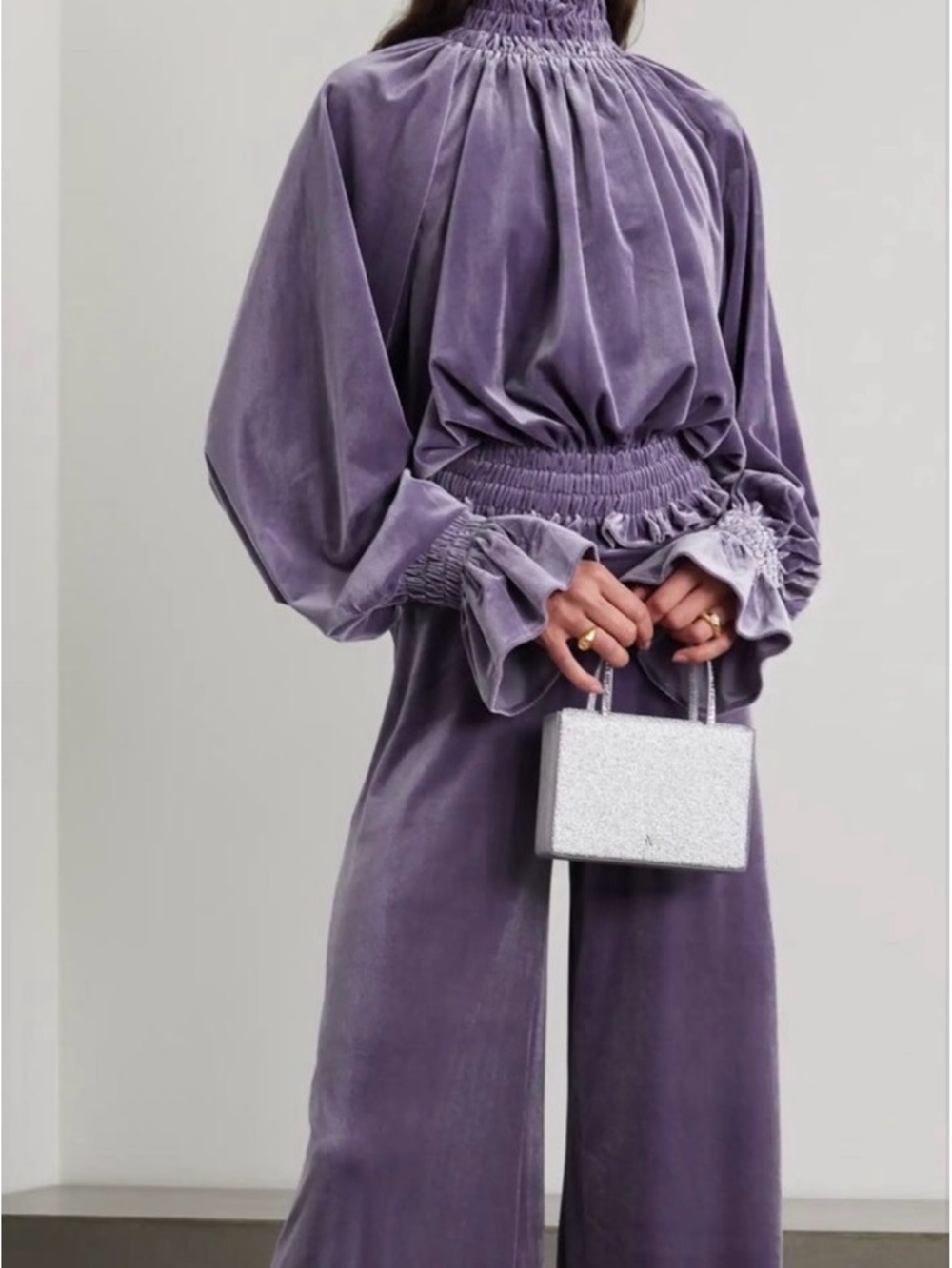 Norma kamali shirred turtleneck S